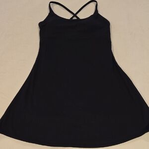 Chic Black Cross-Back Mini Dress